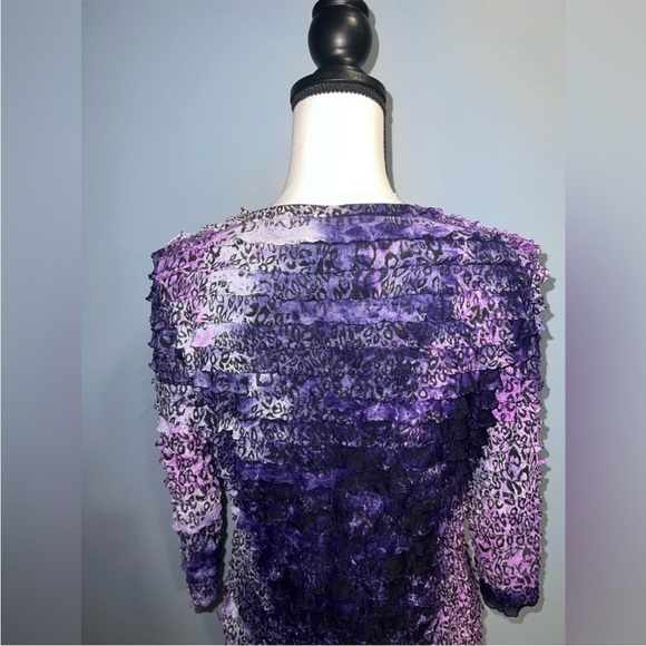 Franklyman design- Purple and black cheetah print jacket - Picture 3 of 5